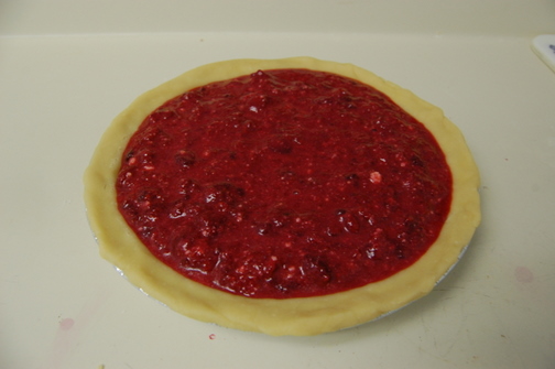 Raspberry Tapioca Pie